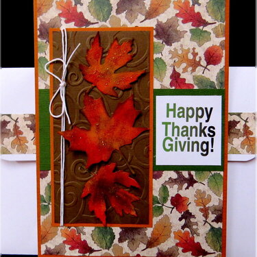 Leaves Thanksgiving Card