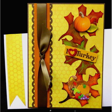 Leaves Yellow Thanksgiving Card