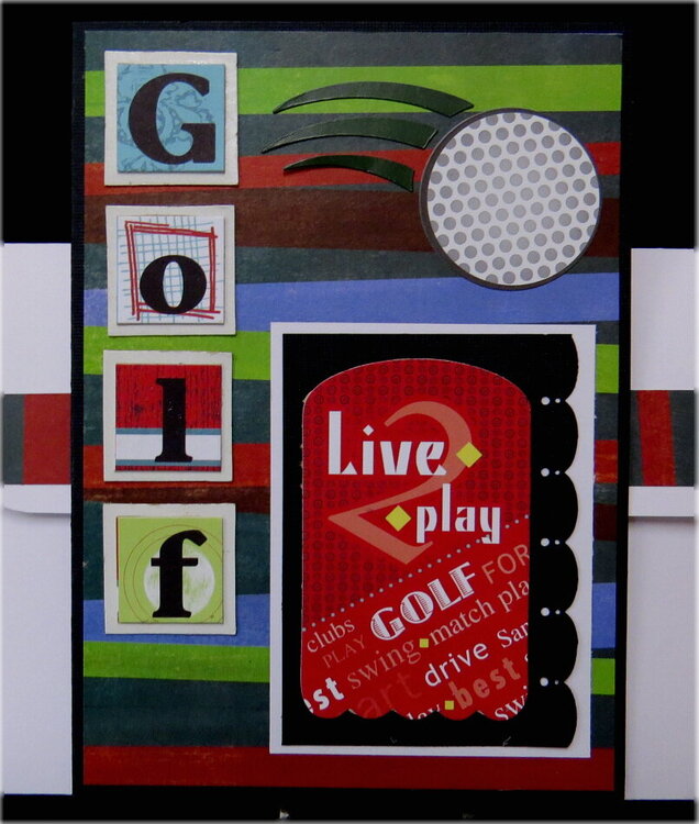 Live Play Golf Birthday Card