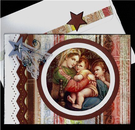 Madonna and Child Xmas Card
