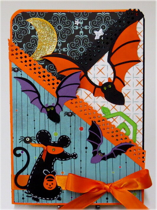 Mouse Gate Fold Halloween Card
