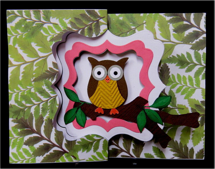 Owl Swing Anniv. Card A