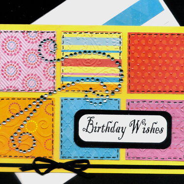 Patchwork Birthday Wishes Card