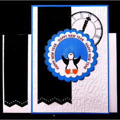 Penguin Happy New Year Card