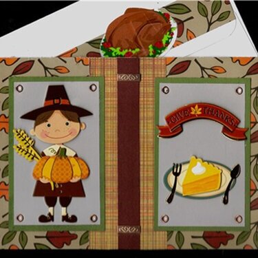 Pilgrim Man Thanksgiving card