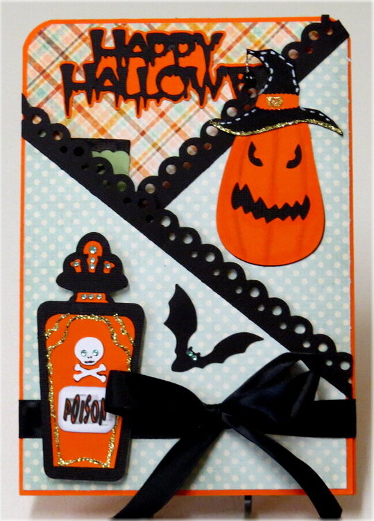 Poison Lg. Gate Fold Halloween Card