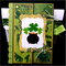 Pot O Gold Shamroks St. Pats Tri Fold Shutter Card