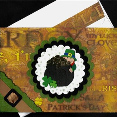 Pot of Gold St. Patricks&#039;s Day card