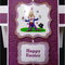 Purple Gate Fold Easter Card TPR2