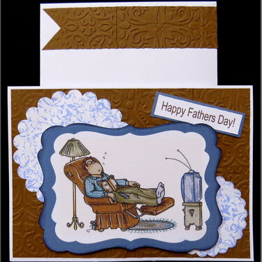 Reclining Fathers Day card