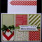 Red and Green Squares Christmas Card