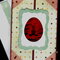 Red Egg Easter Gate Fold Card Inside