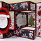 Santa Face Shutter Fold Christmas Card Inside