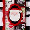 Santa Face Shutter Fold Christmas Card
