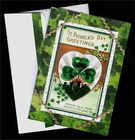 Shamrock St. Patrick&#039;s Day Card