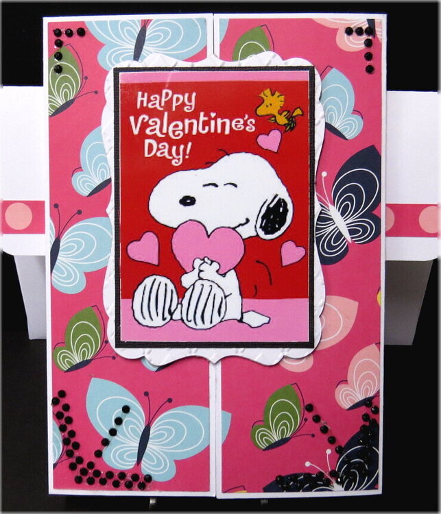 Snoopy Gate Fold Valentine