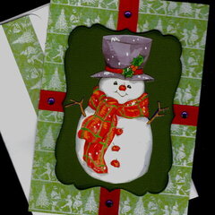 Snowman Christmas Card