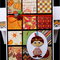 Squares Indian Boy Thanksgiving Card