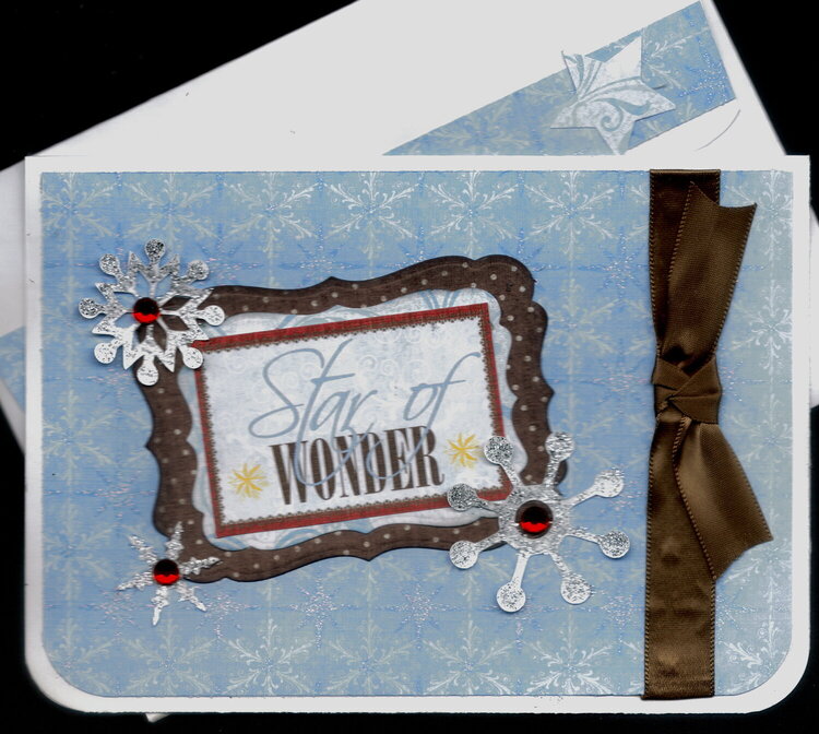 Star Of Wonder Xmas Card