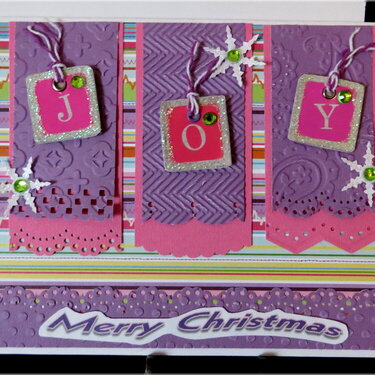 Stripes and Banners Christmas Card