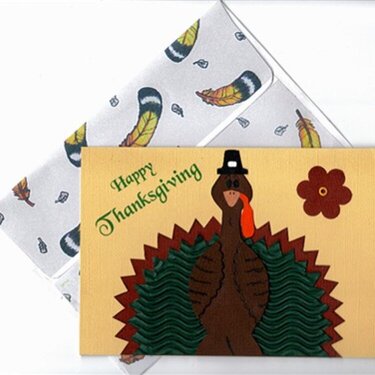 Thanksgiving Card &amp; Envelope