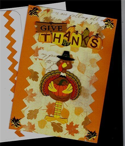 Turkey Pilgrim Thanksgiving Card