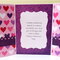 Dress Multi Hearts Valentine Card Inside