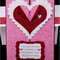 Tux Pink Swirls Valentine Card