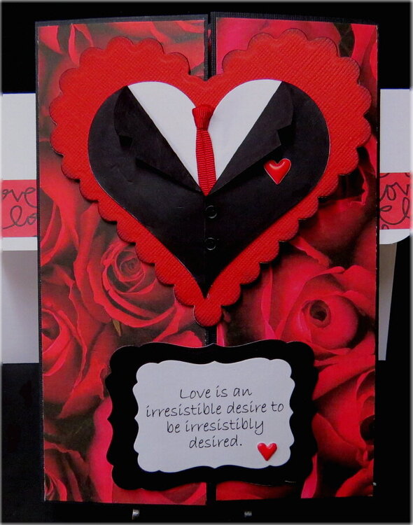 Tux Roses Valentine Card
