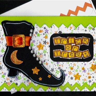 Witch Shoe Card 1