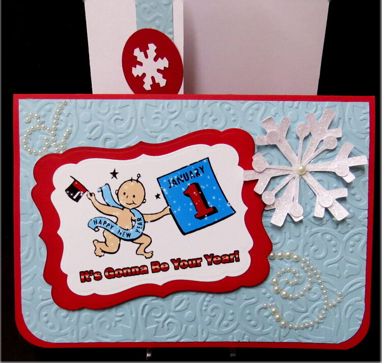 Your Year Baby New Year Blue Card