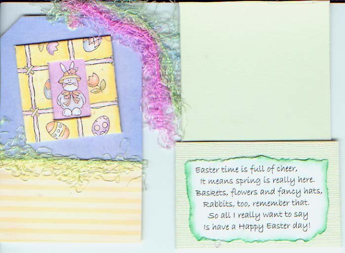 Easter Library card for swap