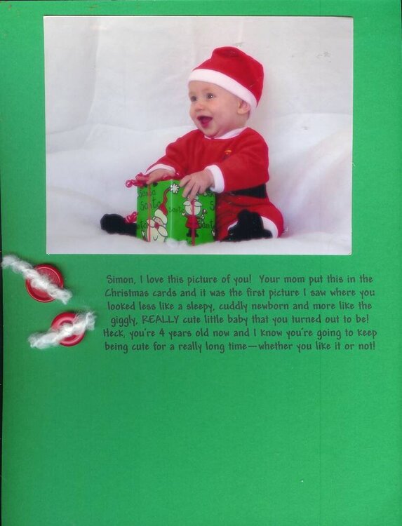 Simon&#039;s Christmas Card Picture 2002