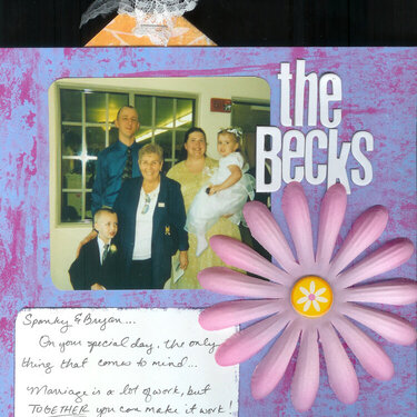 Wedding Guest book- The Becks
