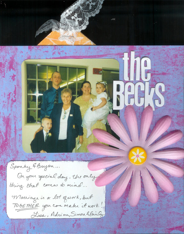 Wedding Guest book- The Becks