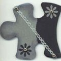 Altered Puzzle Piece Black/Silver