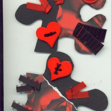 &amp;quot;Valentine/Love&amp;quot; Themed Altered Puzzles