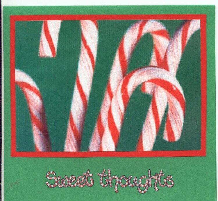 Christmas Card - Candy Canes