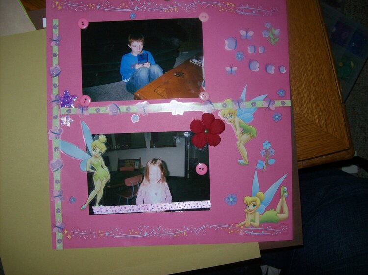 Braylee&#039;s First Scrapbook Page