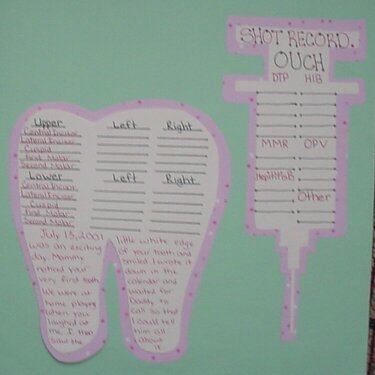 Shot Record and Tooth Chart