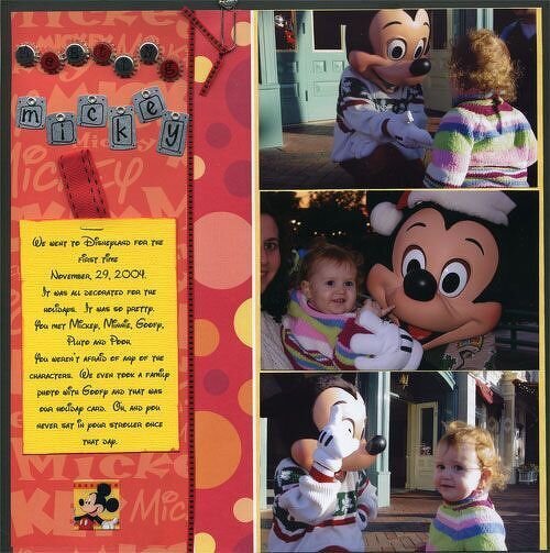 Meeting Mickey - Disneyland