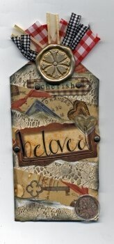 Vintage-style handmade tag