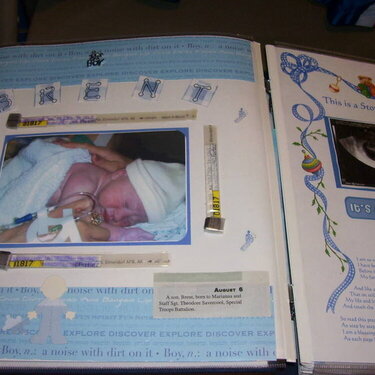 Some of the pages from my 5th child&#039;s baby book