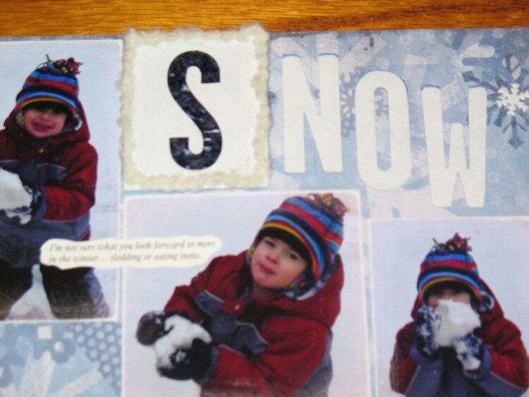 Snow 2005 - Chipboard Letter
