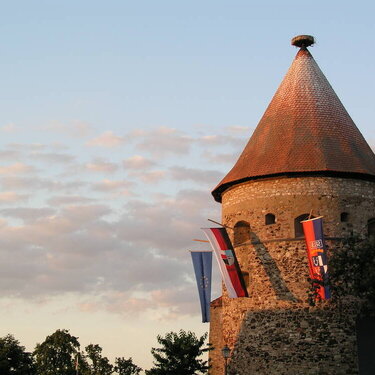 Castle at sunset