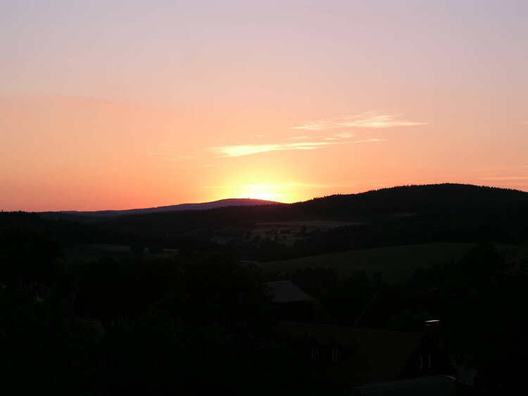Sunset from the castle
