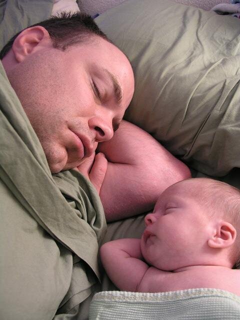 Daddy and Luke sleeping, again...