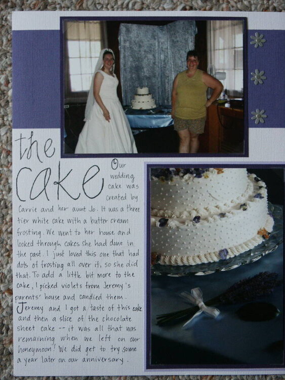 the cake