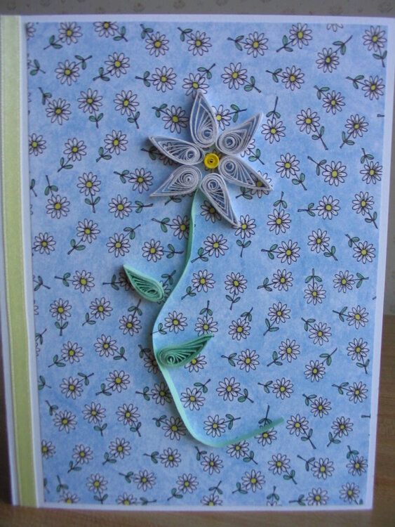 Quilled Flower Bday Card
