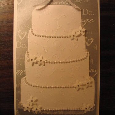 Friend Wedding Cake Card
